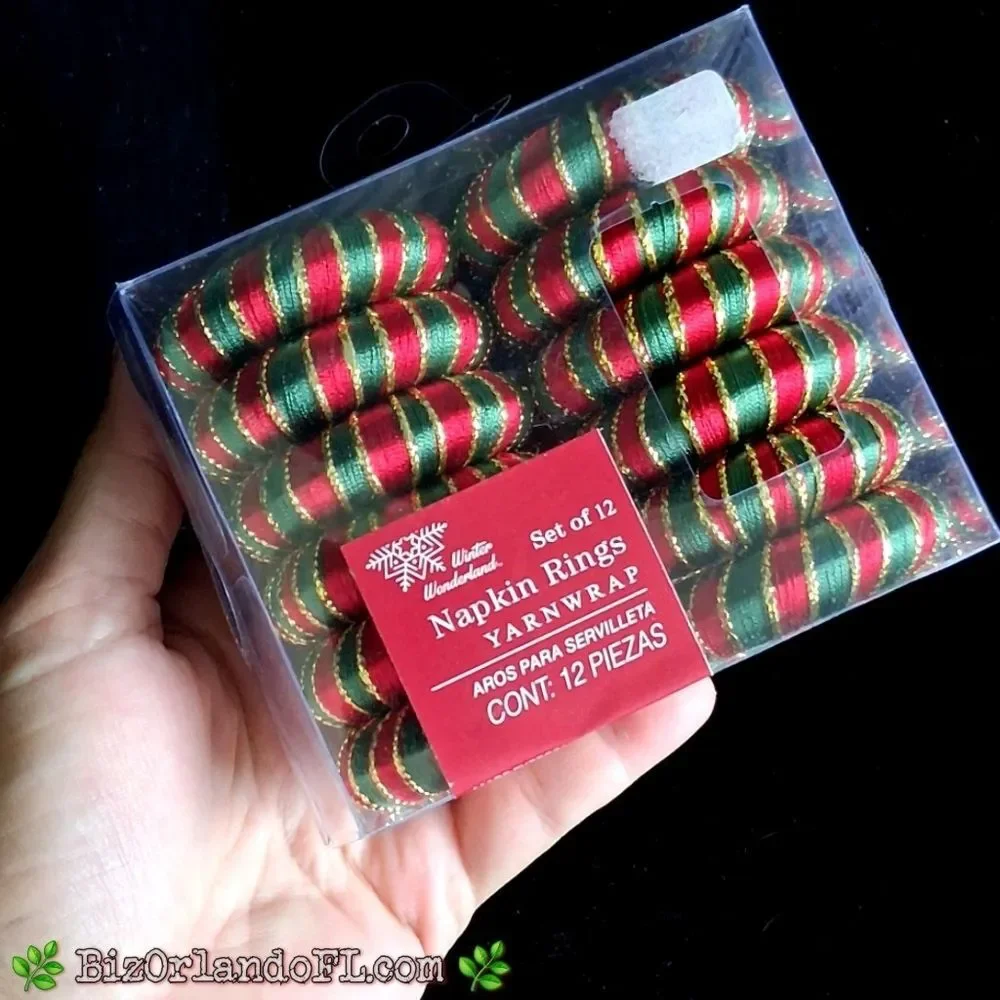 BED, BATH & BEYOND: Winter Wonderland Yarnwrap Holiday Napkin Rings (Set of 12)